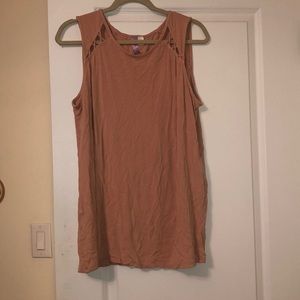 Light pink sleeveless blouse